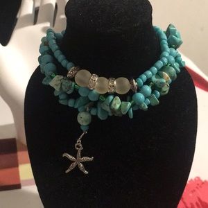 Handmade trio bracelet.